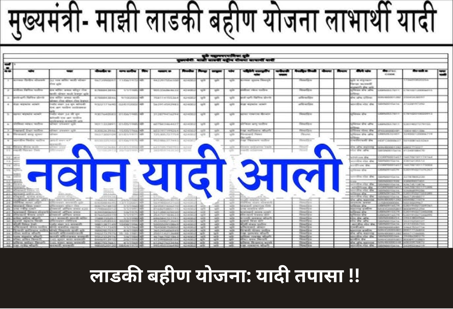 Ladki Bahin Yojana: Check List!