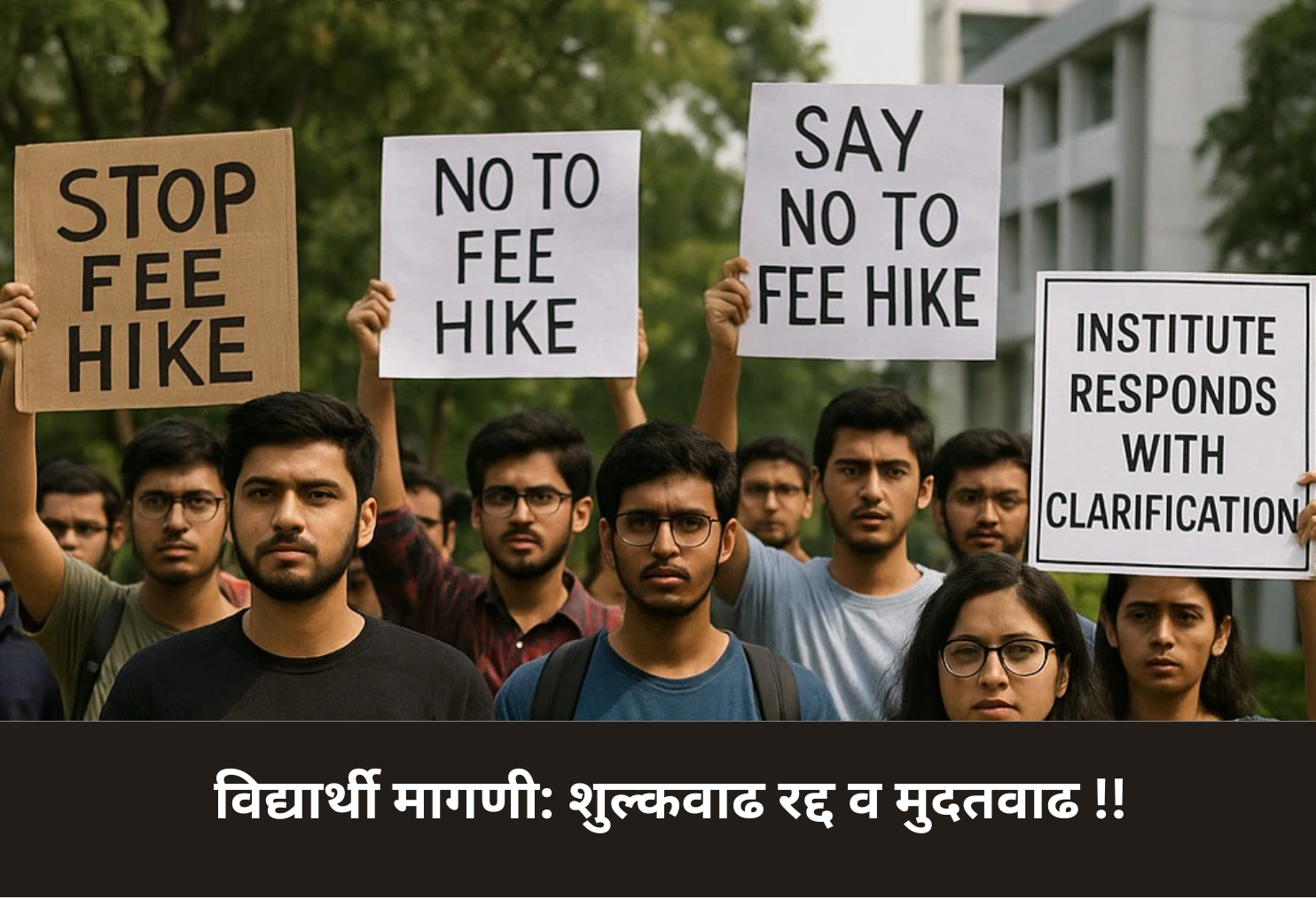 Student Demand: Fee Hike Cancel & Extension!