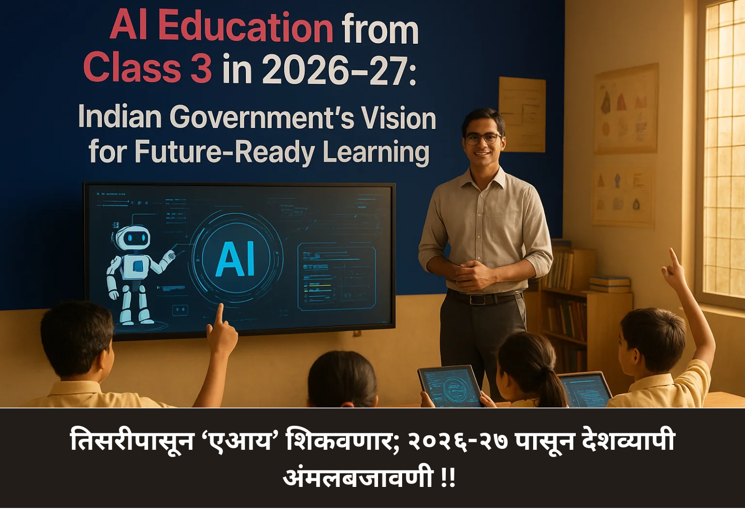 AI lessons from Class 3; Nationwide rollout by 2026-27!