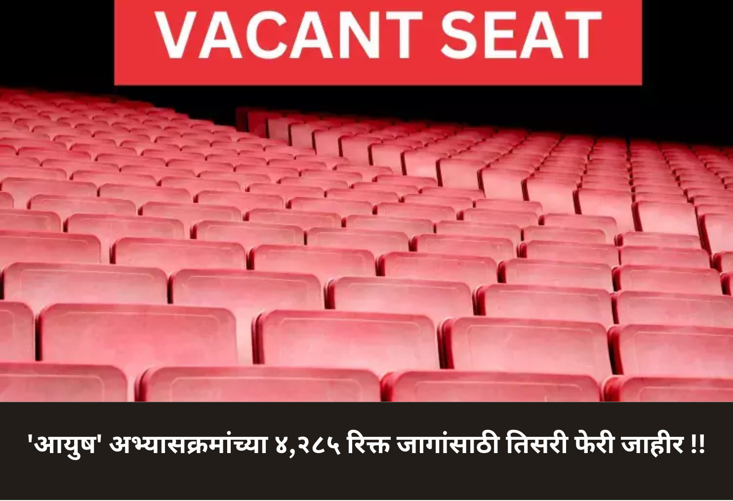 Third round announced for 4,285 vacant AYUSH seats!