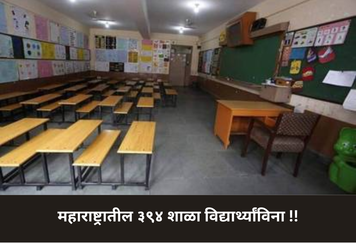 Maharashtra Schools Crisis: 394 Without Students!