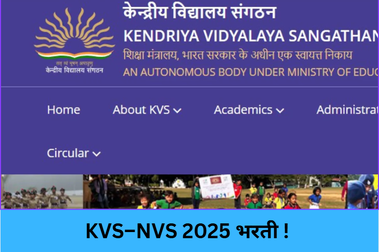 KVS–NVS Recruitment 2025 !