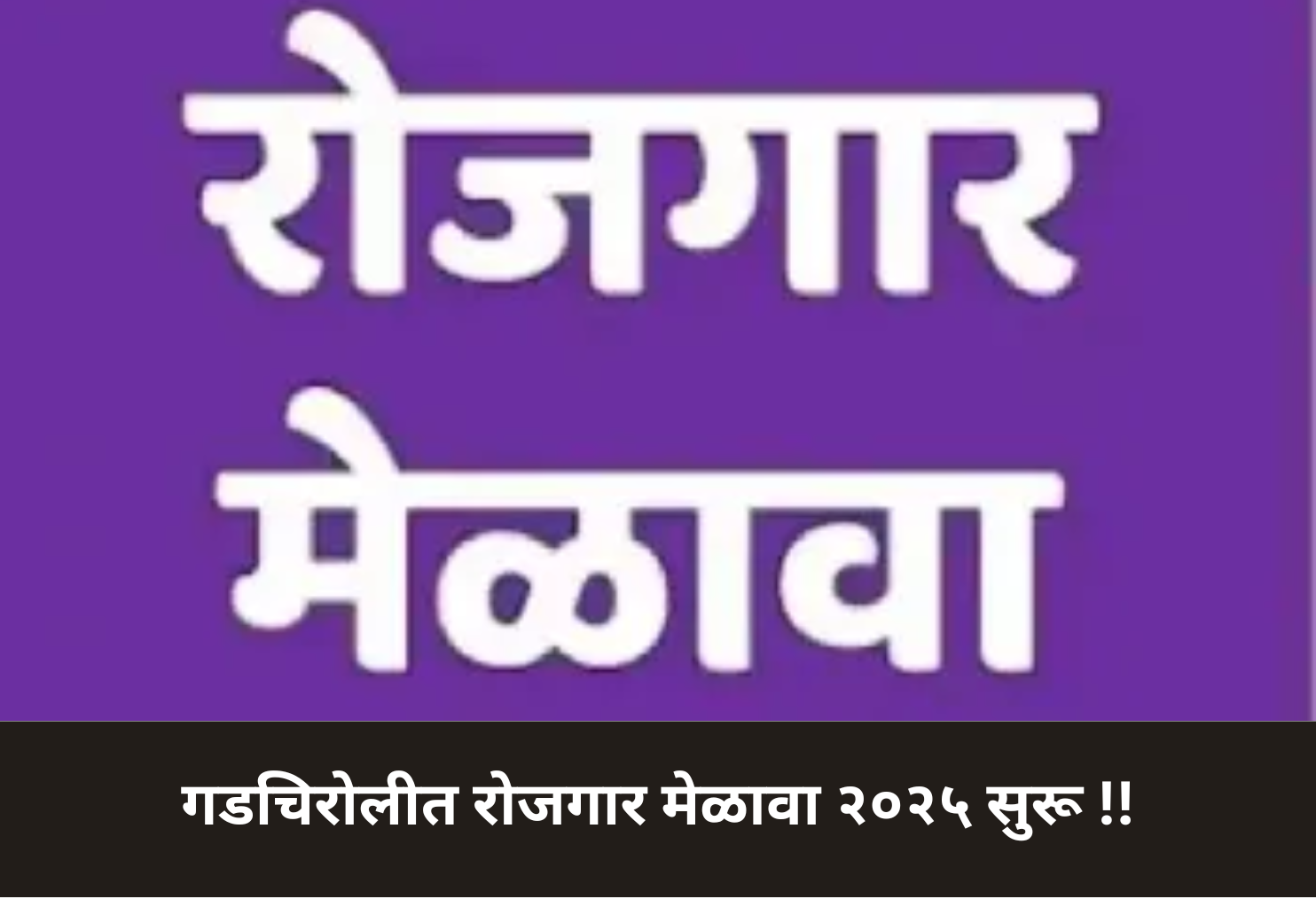 Gadchiroli Job Fair 2025 Begins!