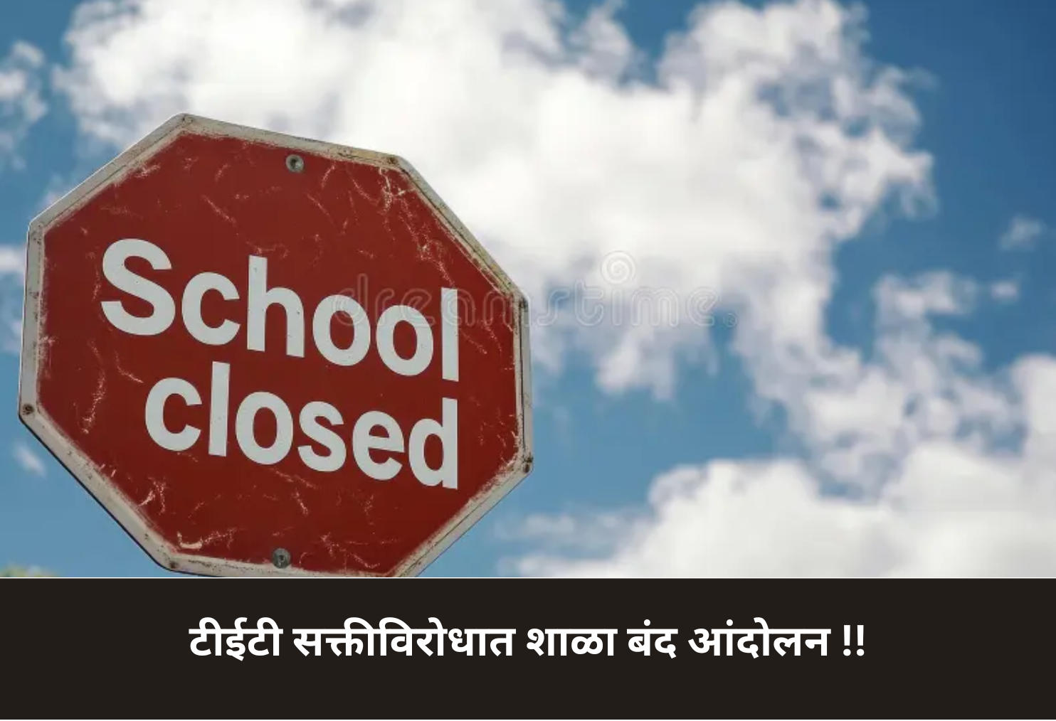 Statewide School Shutdown Against TET Rule!