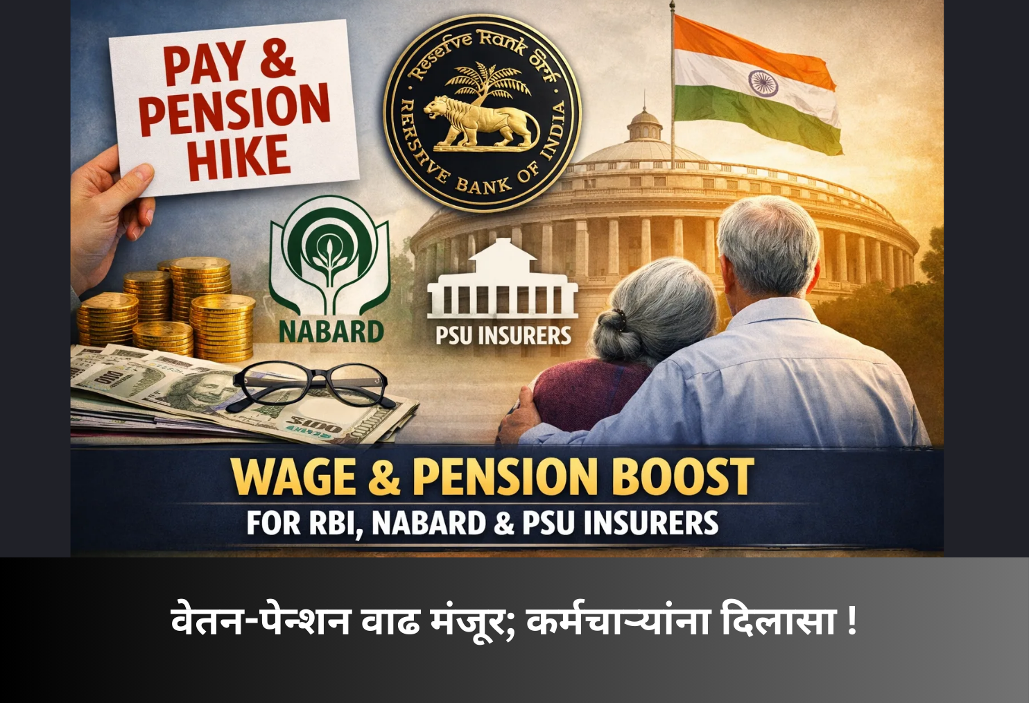 Centre Approves Pay, Pension Hike!