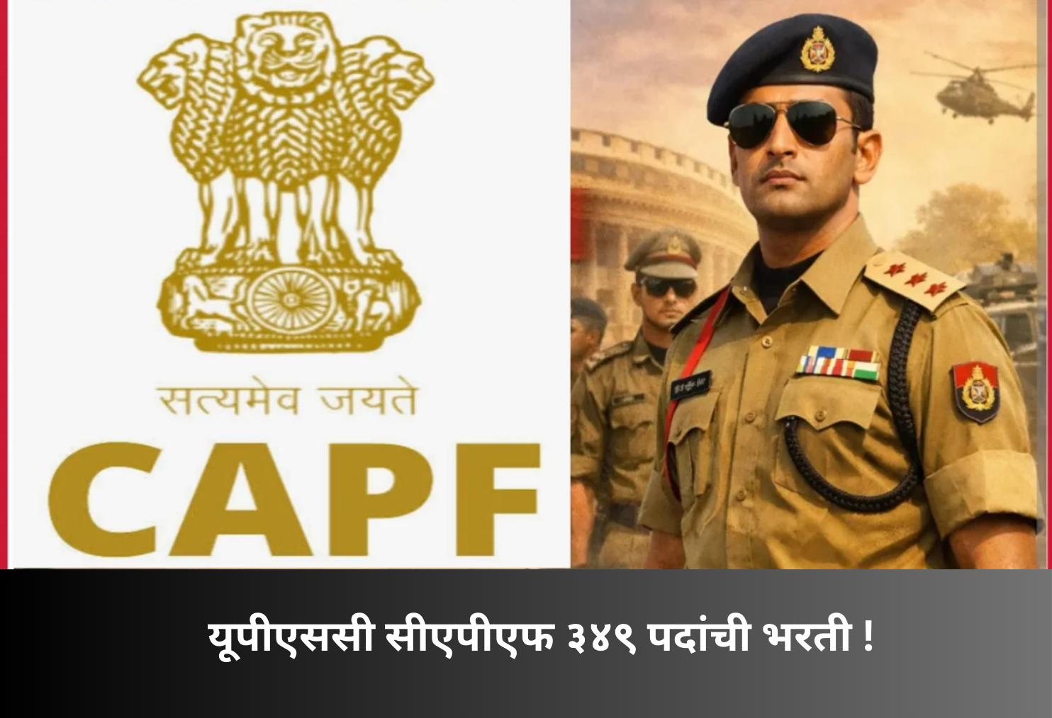 UPSC CAPF Recruitment 2026: 349 Posts!