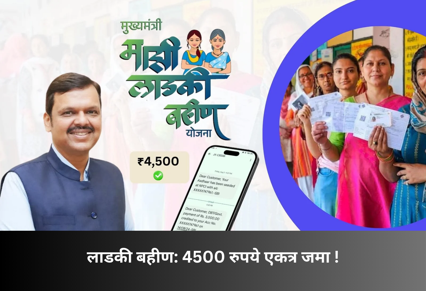 Ladaki Bahin Scheme: ₹4500 Credit Together!