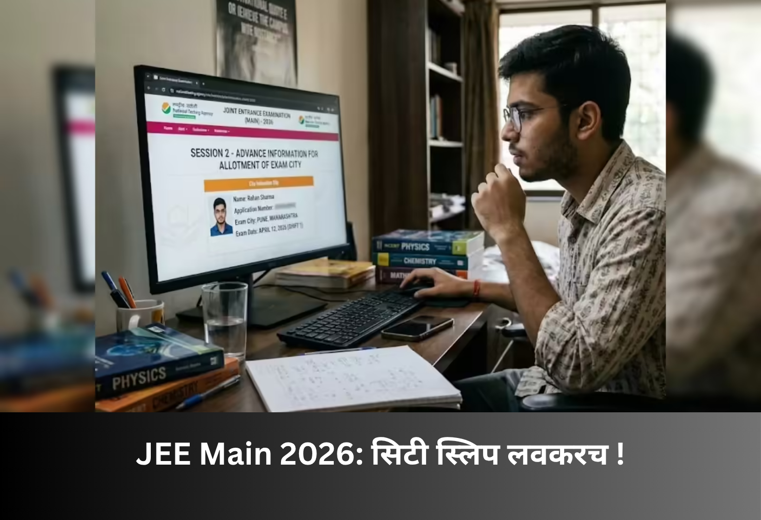 JEE Main 2026: City Slip Soon!