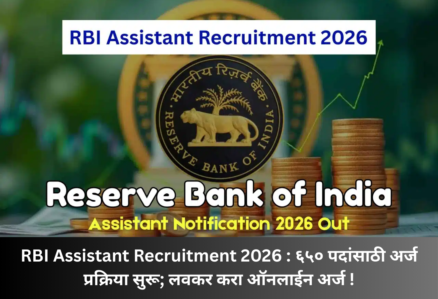 RBI Assistant Recruitment 2026 for 650 Posts!
